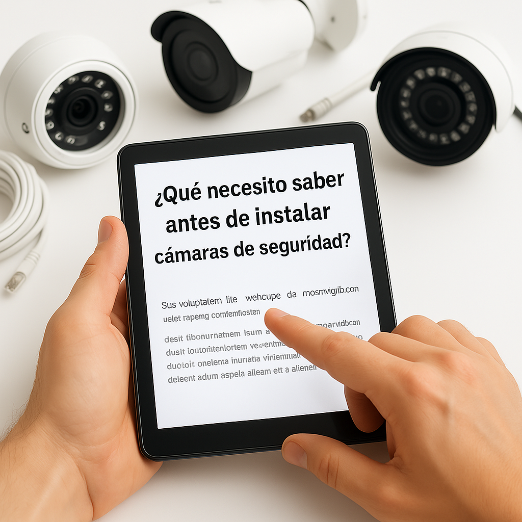 Instalación de cámaras de seguridad
